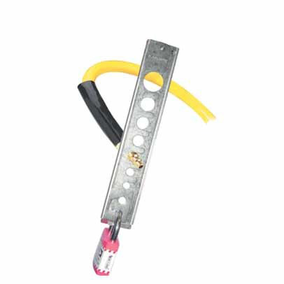 Pneumatic Lockout – Straight with 4 Padlock Holes